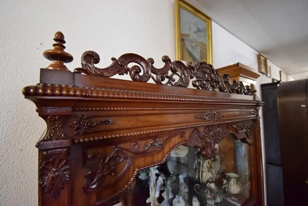 Vitrine Mahagoni um 1840 3
