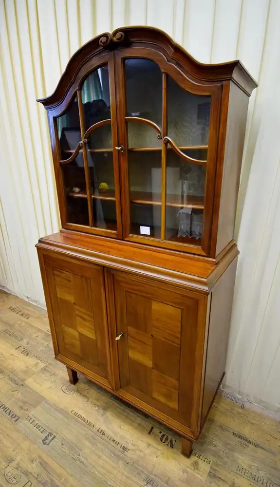 Aufsatz Vitrine um 1915 Art Deco Mahagoni  1