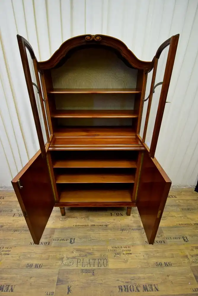 Aufsatz Vitrine um 1915 Art Deco Mahagoni  2