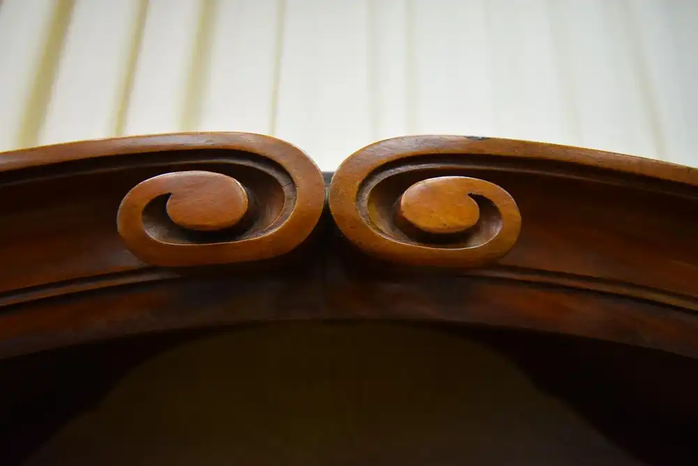 Aufsatz Vitrine um 1915 Art Deco Mahagoni  3