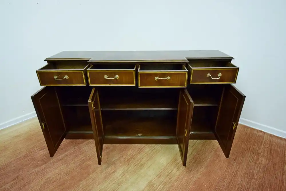 Sideboard Breakfront Georgian Style Replic Fa. Wiechmann 1