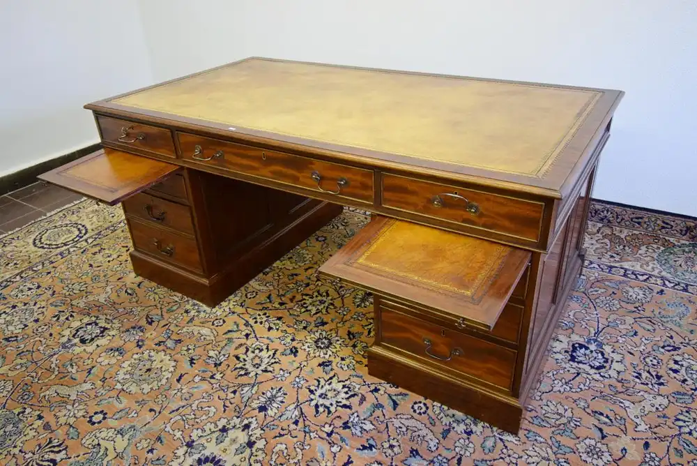 Schreibtisch Georgian Style Mahagoni Replic Fa. Wiechmann 2