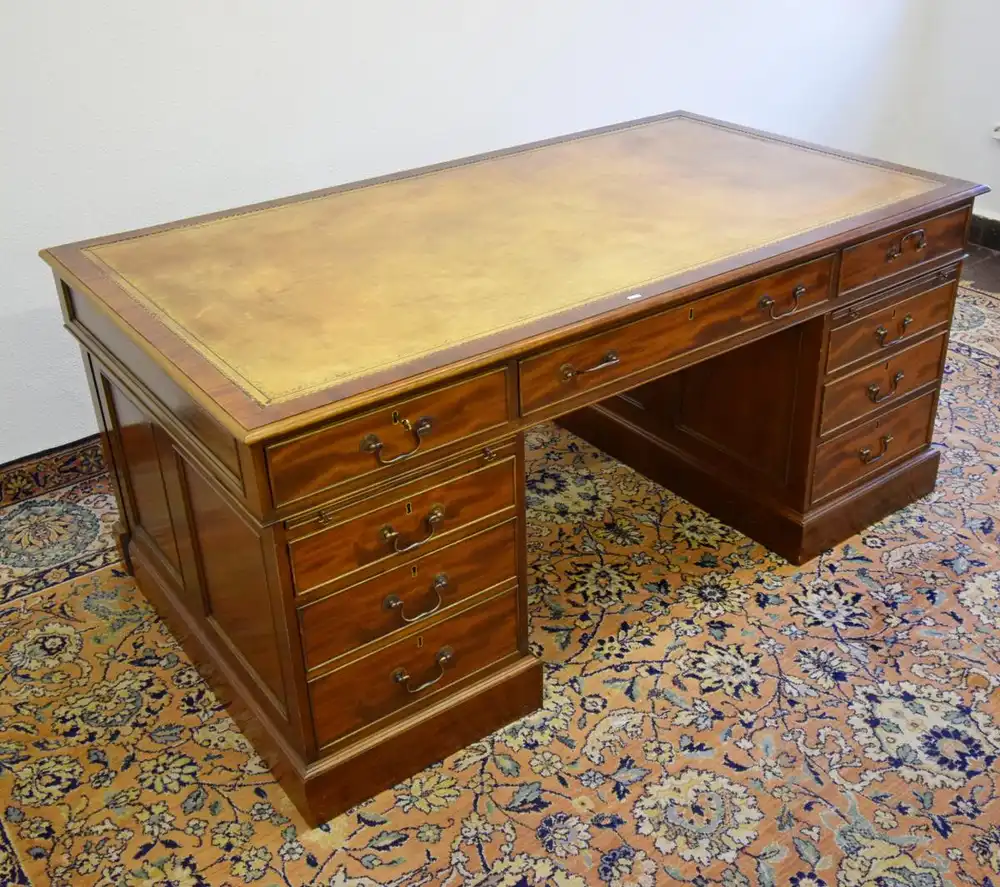 Schreibtisch Georgian Style Mahagoni Replic Fa. Wiechmann 3