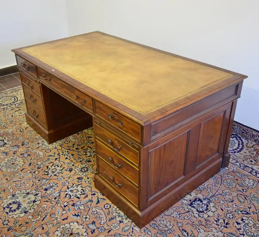 Schreibtisch Georgian Style Mahagoni Replic Fa. Wiechmann 4