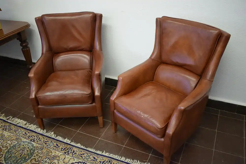 Clubsessel Englisch Rindsleder Fa. Wiechmann  1