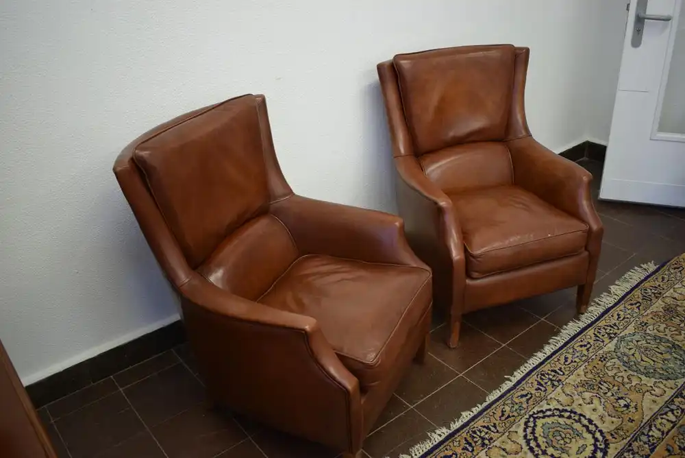 Clubsessel Englisch Rindsleder Fa. Wiechmann  2