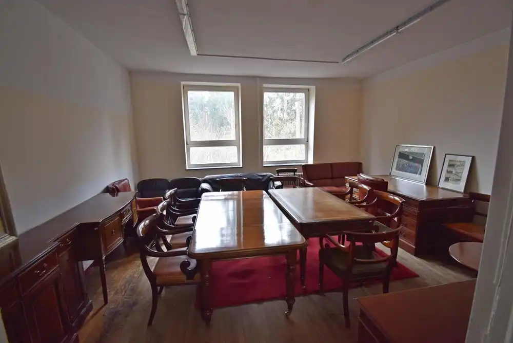 Stuhl englisch Leder Mahagoni Fa. Wiechmann  6