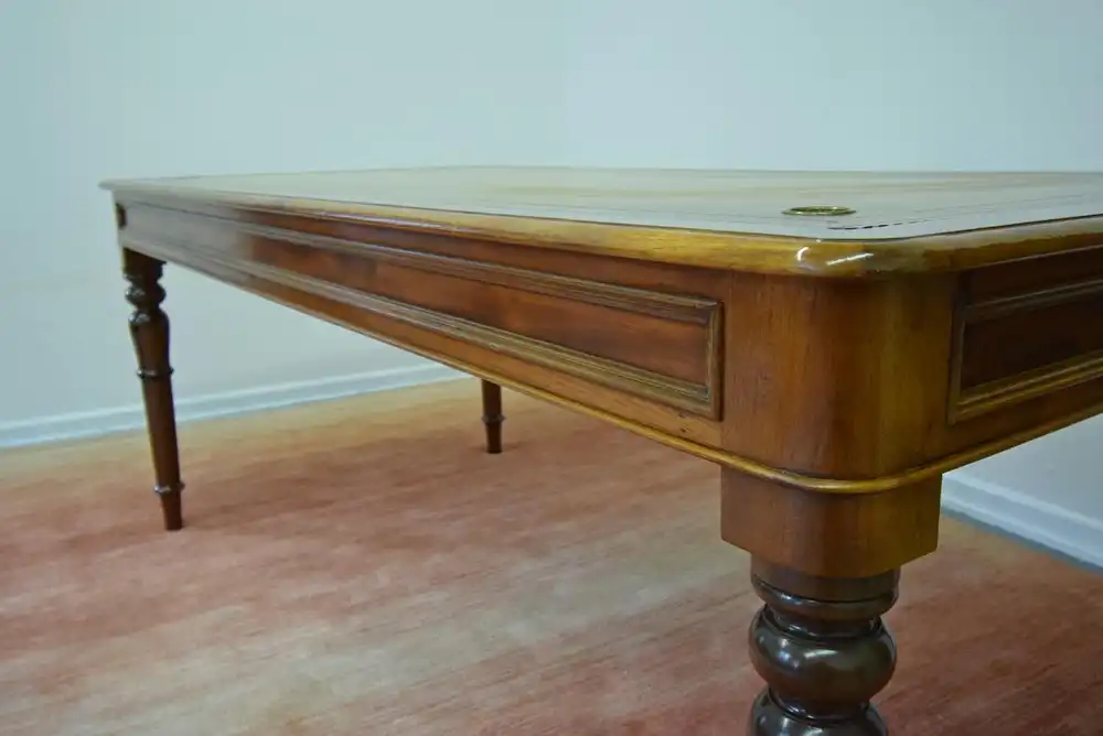 Schreibtisch viktorianischer Stil Bureau Plat Nussbaum/Mahagoni  3