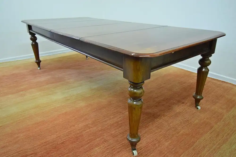 Konferenztisch englisch viktorianischer Stil Mahagoni Hochglanz  1