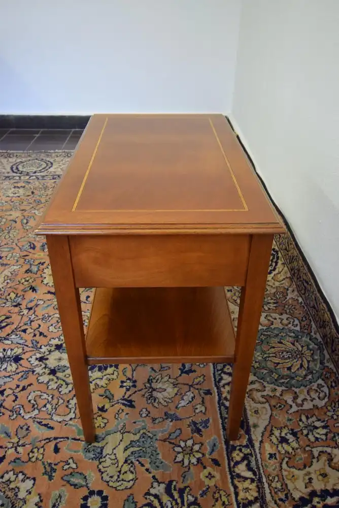 Beistelltisch Englisch Georgian Style Mahagoni mit Intarsien  5