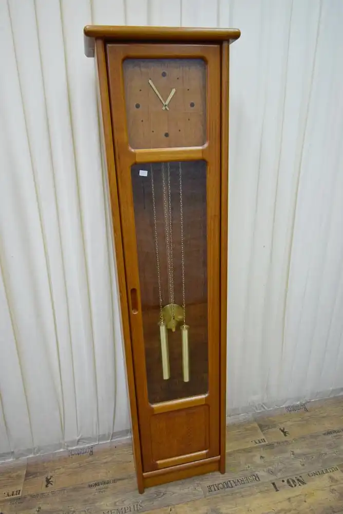 Standuhr Teak Mid-Century 60er Jahre Dyrlund Dänemark 0