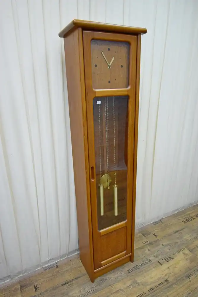 Standuhr Teak Mid-Century 60er Jahre Dyrlund Dänemark 1