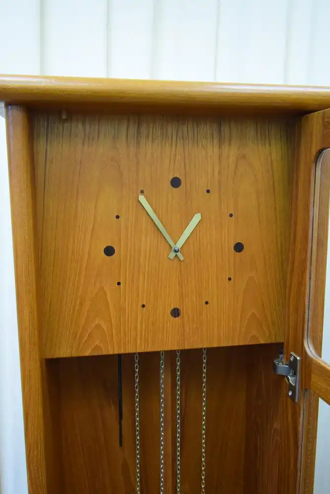 Standuhr Teak Mid-Century 60er Jahre Dyrlund Dänemark 5