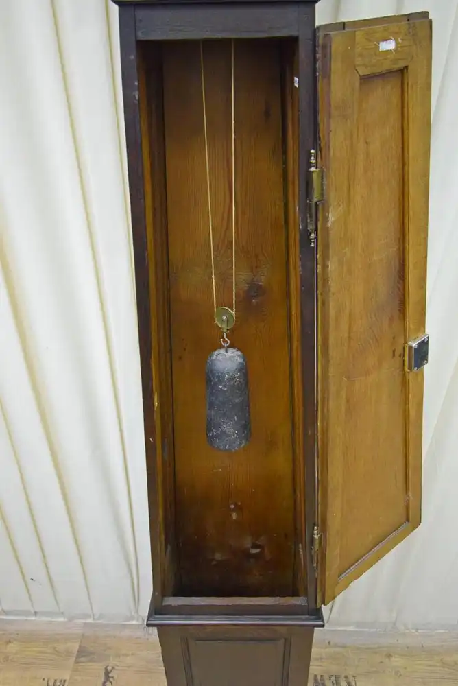 Standuhr um 1900 Eiche dunkel  1