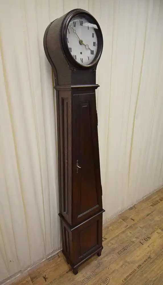 Standuhr um 1900 Eiche dunkel  3