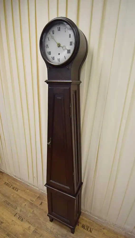 Standuhr um 1900 Eiche dunkel  4