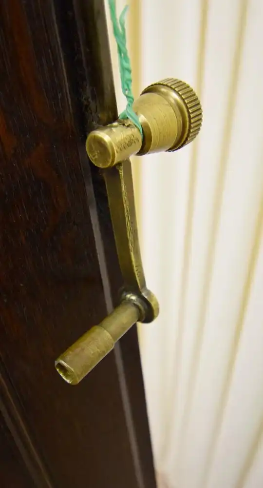 Standuhr um 1900 Eiche dunkel  6