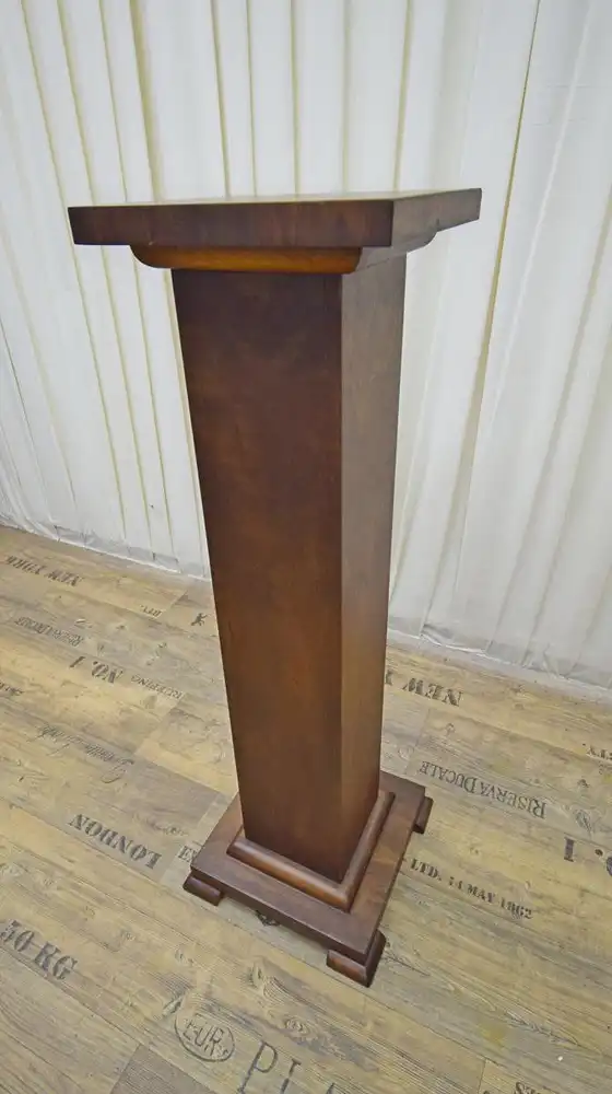 Säule Art Deco 1920 Nussbaum  1