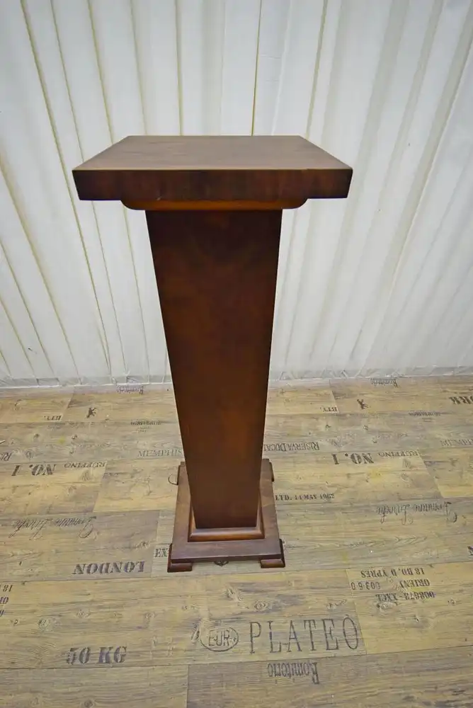 Säule Art Deco 1920 Nussbaum  2