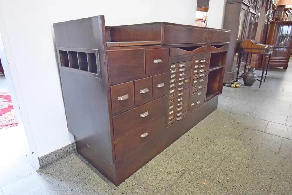 Ladentresen Juwelier um 1940/50 Nussbaum  4