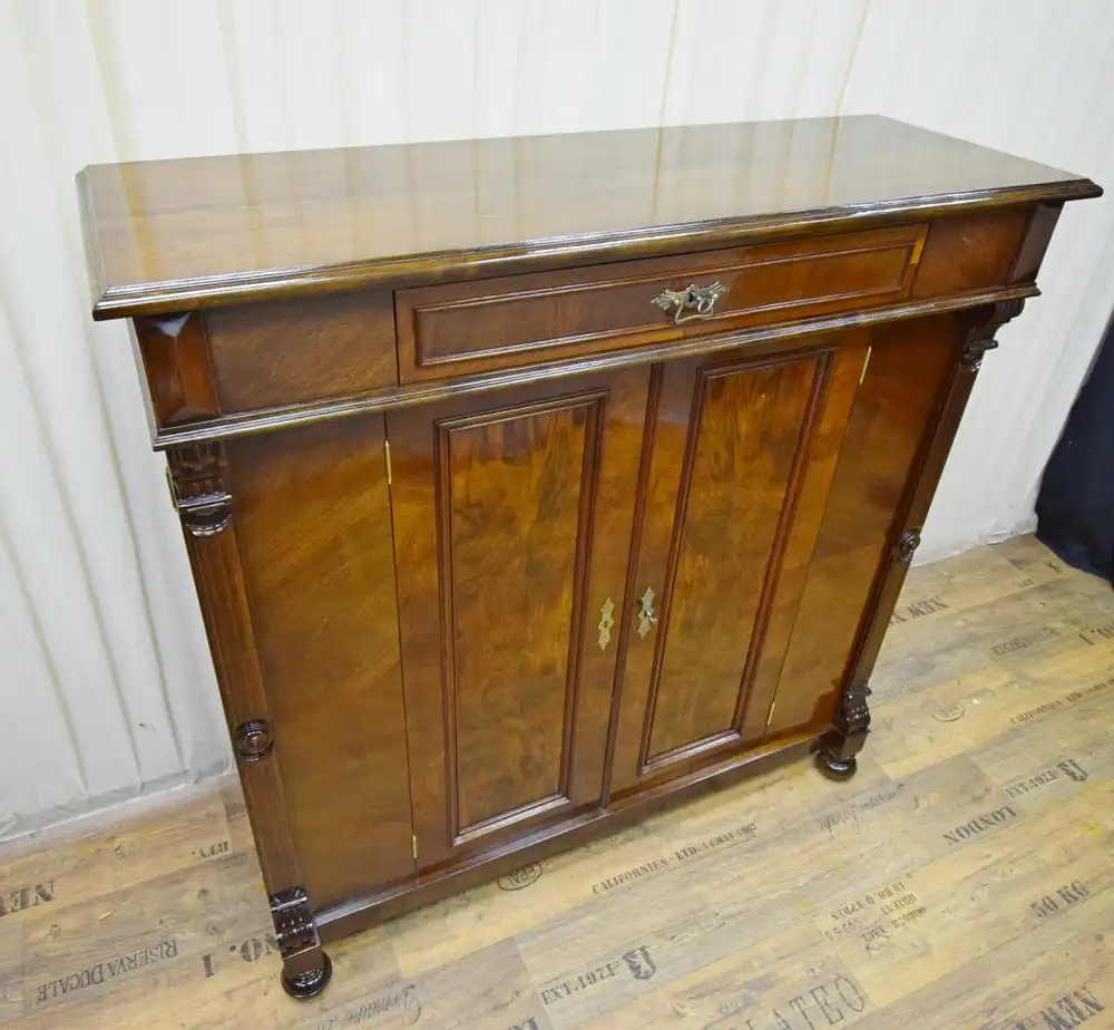 Wäscheschrank Gründerzeit um 1890 Mahagoni  4