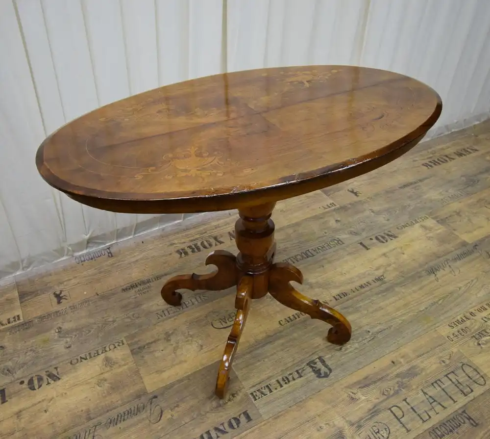 Salontisch Biedermeier um 1860 Mahagoni 2