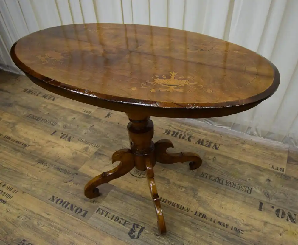 Salontisch Biedermeier um 1860 Mahagoni 3