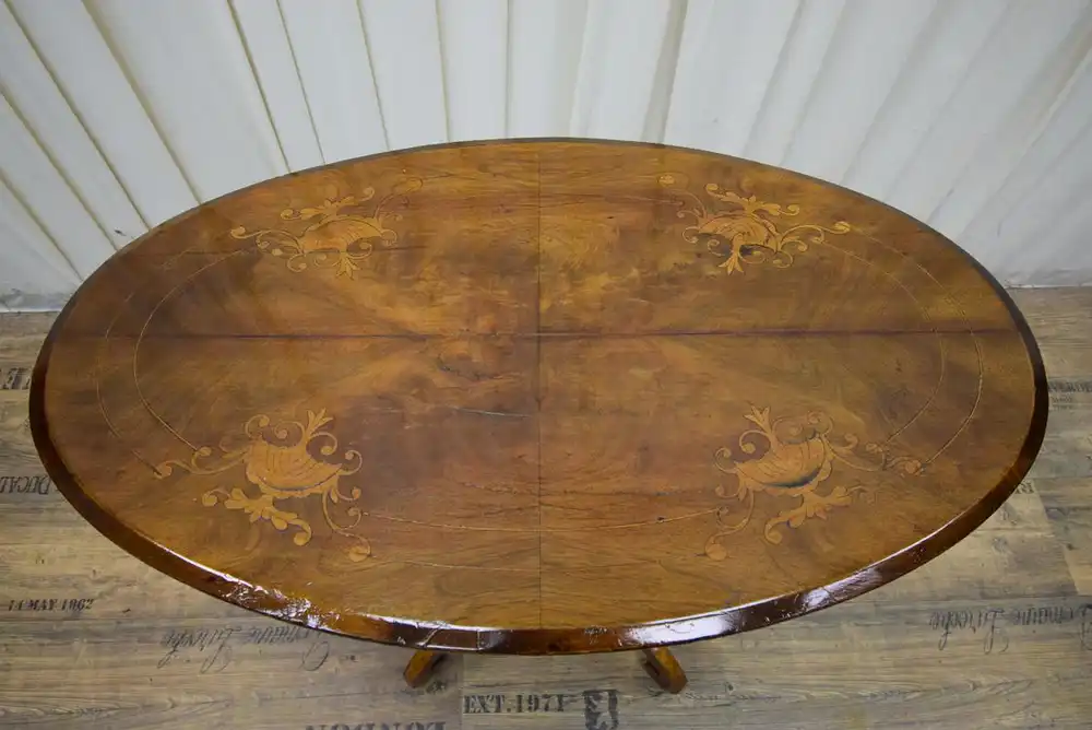 Salontisch Biedermeier um 1860 Mahagoni 4