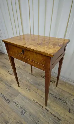 Nähtisch Biedermeier um 1860 Birke 