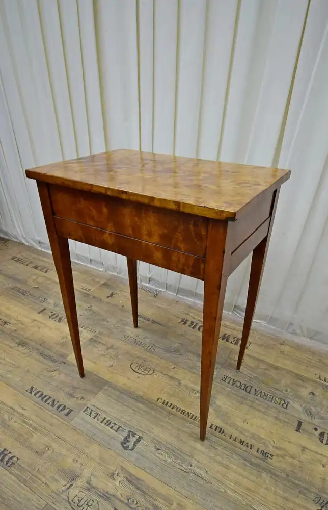 Nähtisch Biedermeier um 1860 Birke  5
