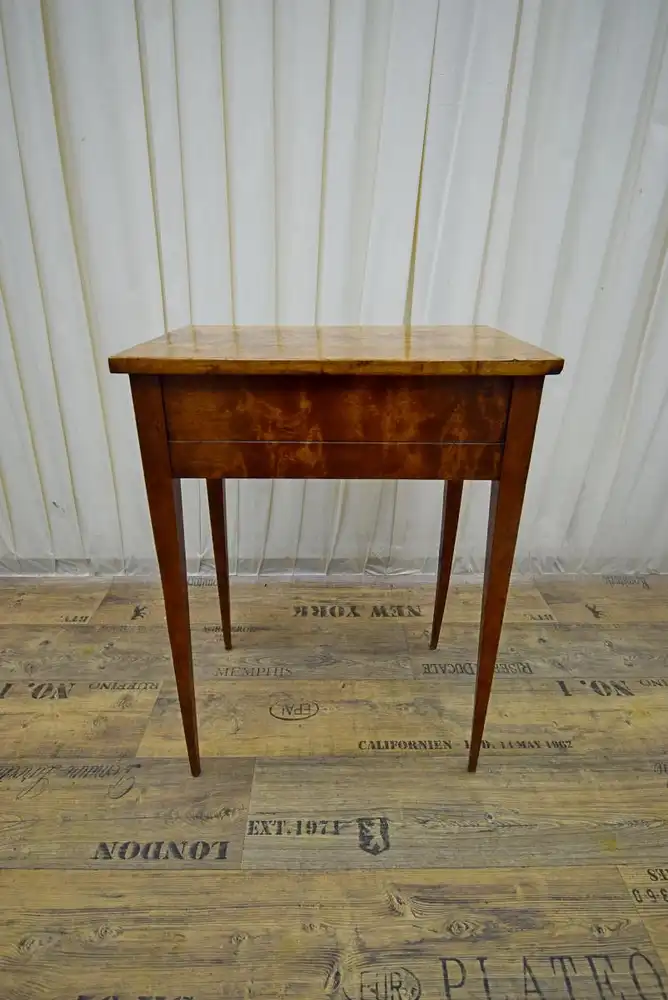 Nähtisch Biedermeier um 1860 Birke  7