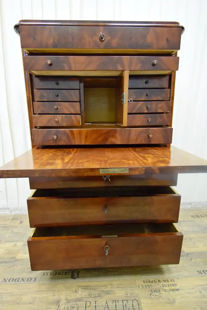 Sekretär Biedermeier um 1840/50 Mahagoni  1