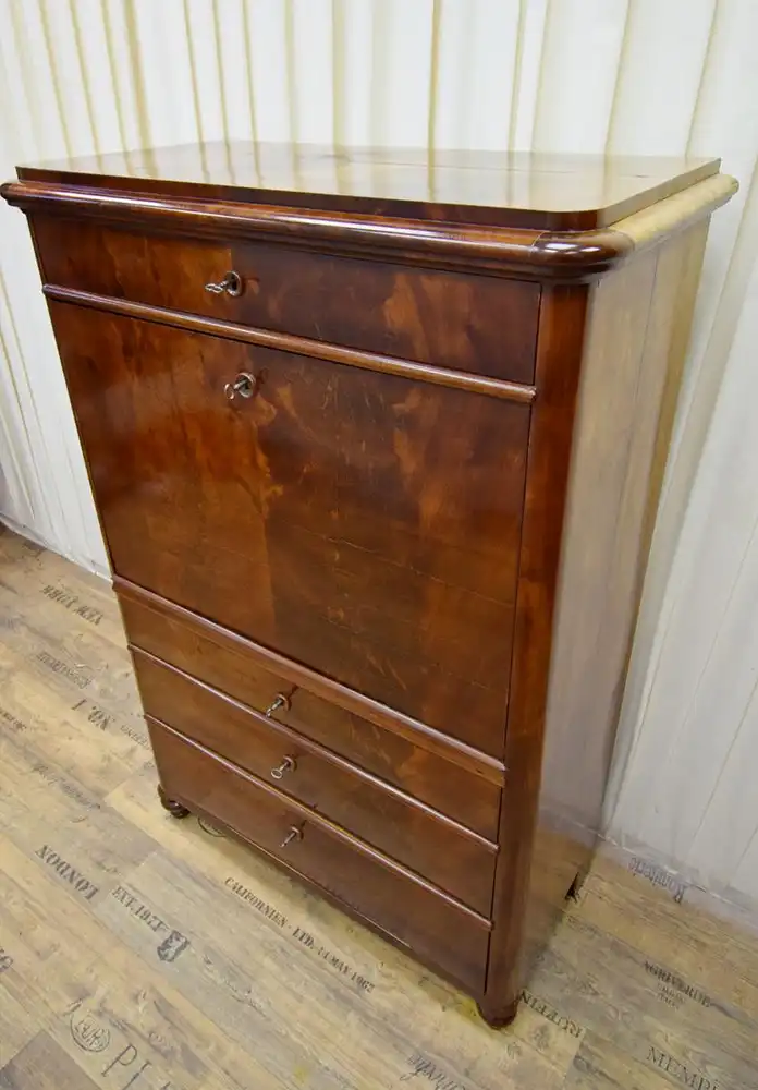 Sekretär Biedermeier um 1840/50 Mahagoni  5