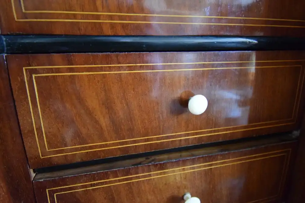 Sekretär Biedermeier mit Hut , Mahagoni um 1830  5