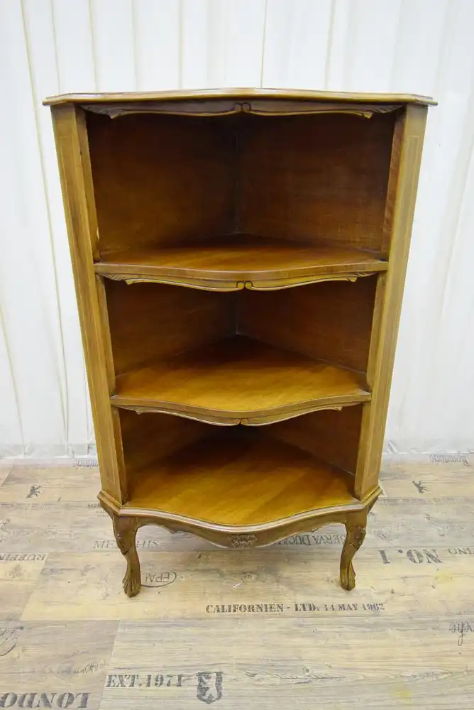 Eckregal Kirsche Replic Englisch Chippendale ca. 1960 0