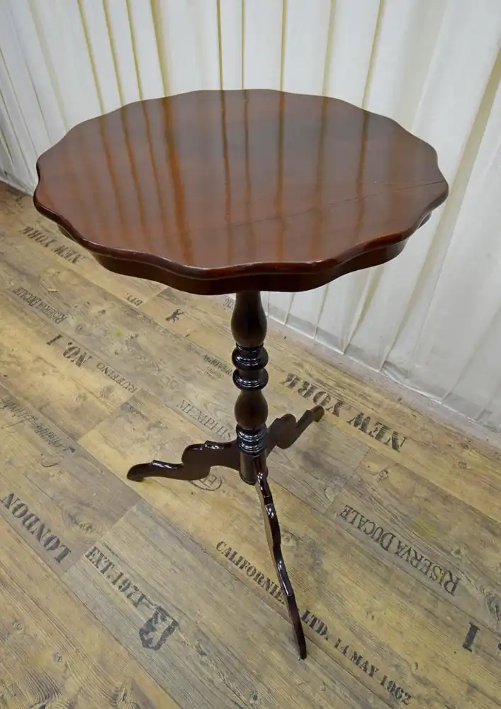 Beistelltisch Mahagoni Schellack Biedermeier um 1860  3