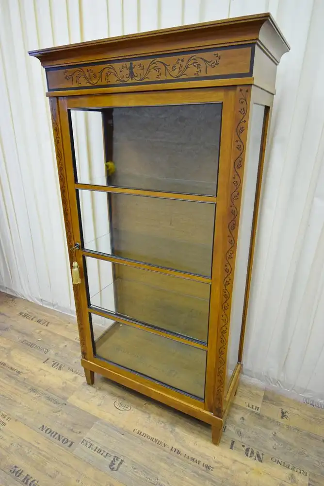 Vitrine Biedermeier Stil Düsseldorfer Möbelwerkstätten um 1920  1