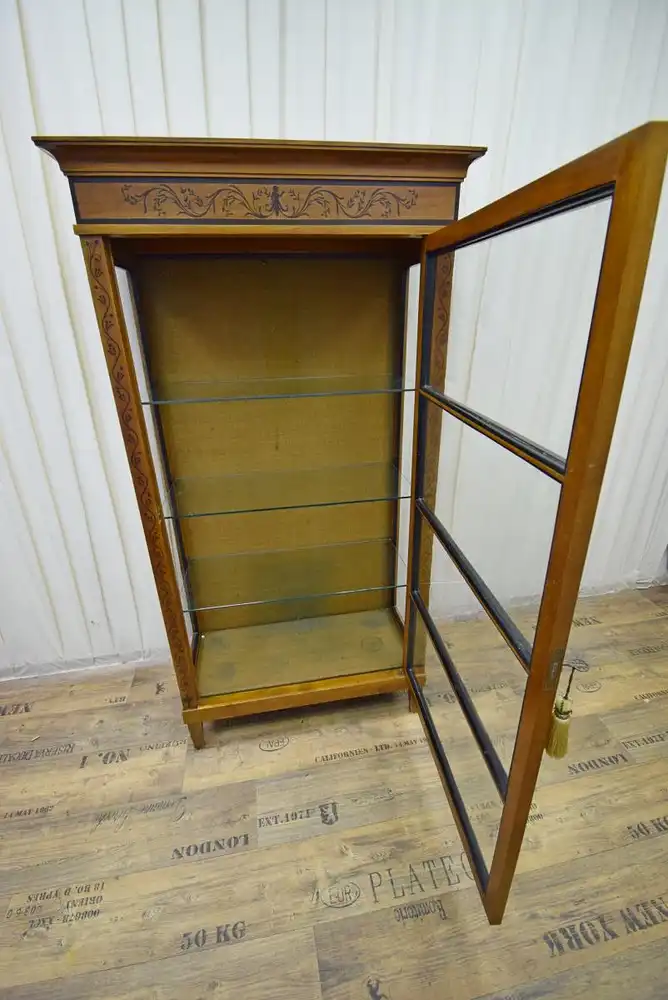 Vitrine Biedermeier Stil Düsseldorfer Möbelwerkstätten um 1920  5