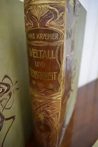 Weltall und Menschheit von Hans Kraemer um 1905 Band 1-4 