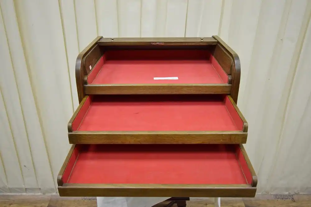 Schmuck oder Besteckkasten Eiche massiv um 1900  3