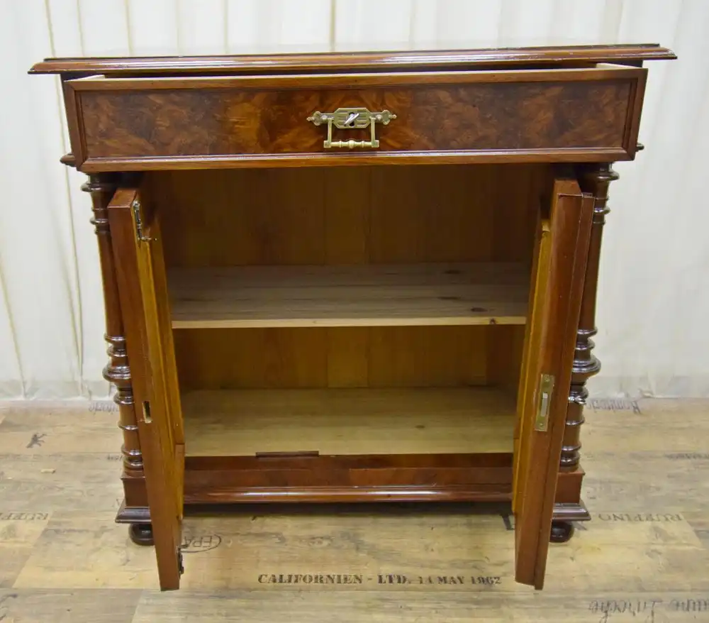 Vertiko Jugendstil 1890 Mahagoni Schellack  2