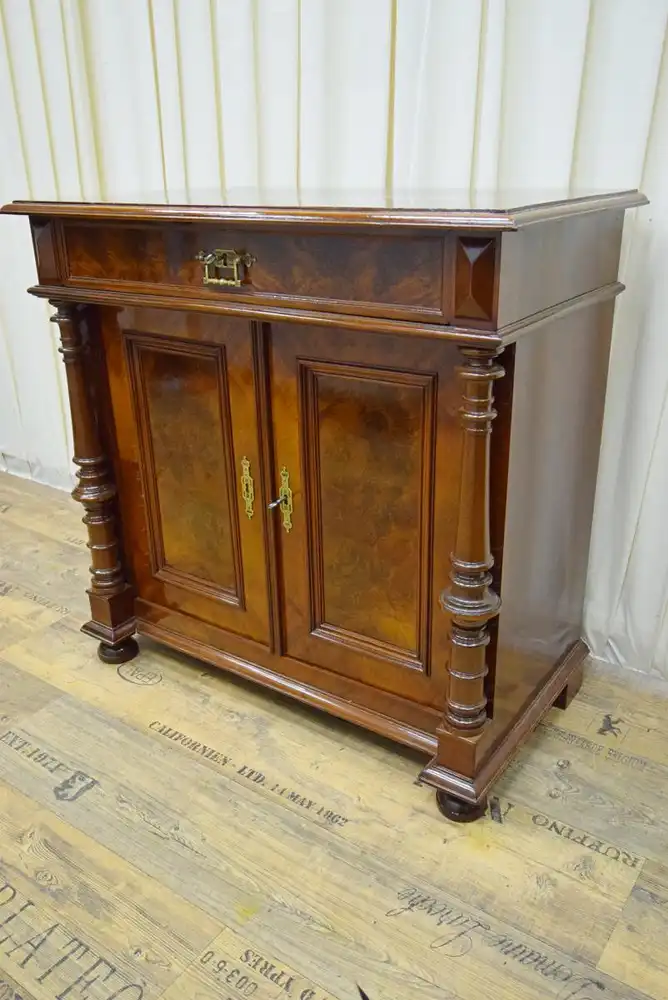 Vertiko Jugendstil 1890 Mahagoni Schellack  6