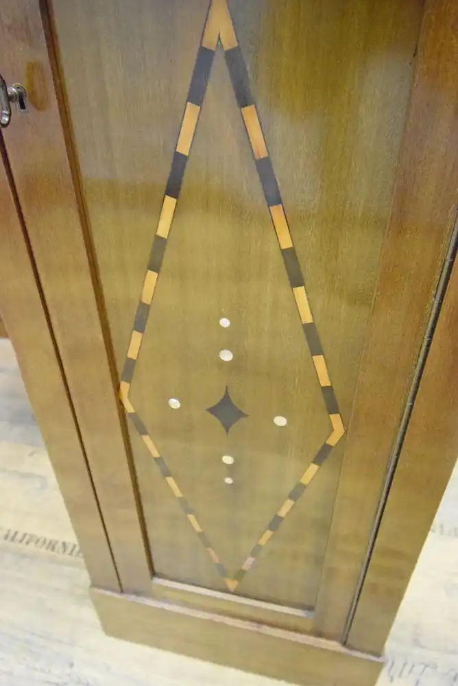Damenschreibtisch Art Deco um 1920 Mahagoni mit Intarsien und Perlmutt Einlage  7