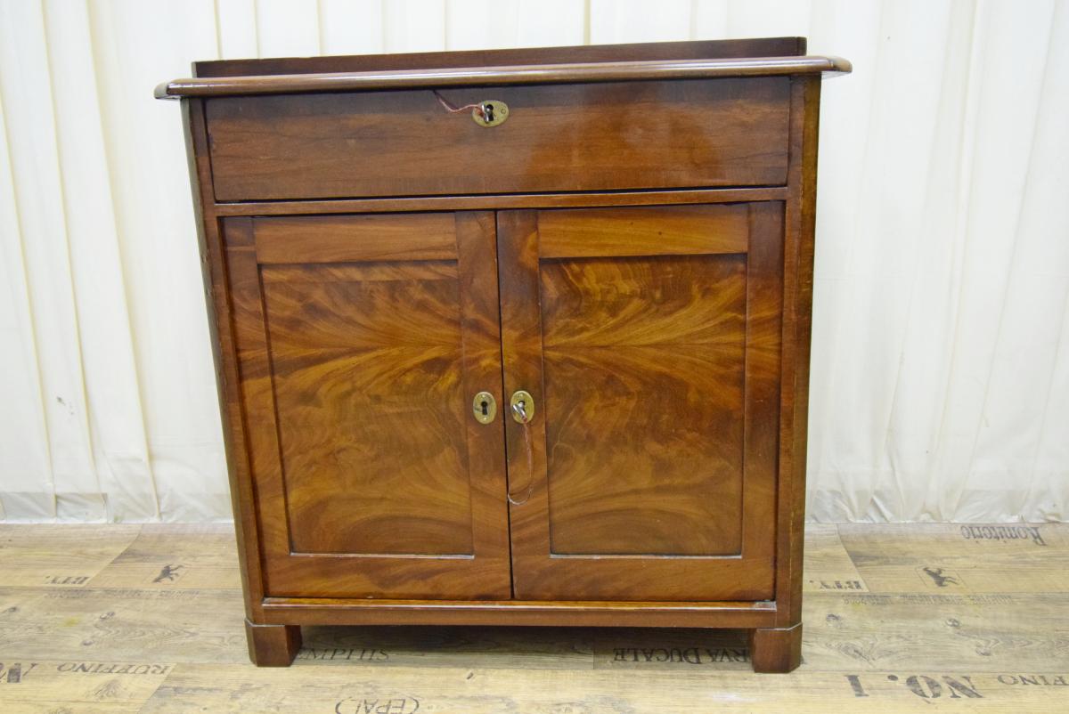 Kommode Spt Biedermeier 1840/50 Mahagoni Schellack  0