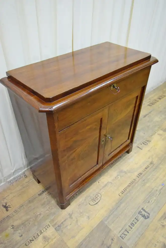 Kommode Spät Biedermeier 1840/50 Mahagoni Schellack  5