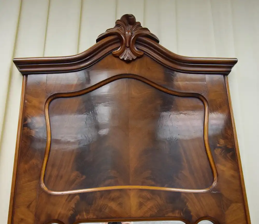Wandspiegel Louis Philippe um 1860 Mahagoni Schellack  2