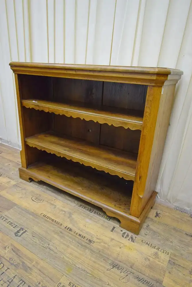 Bücherregal Barock um 1850 Eiche  1