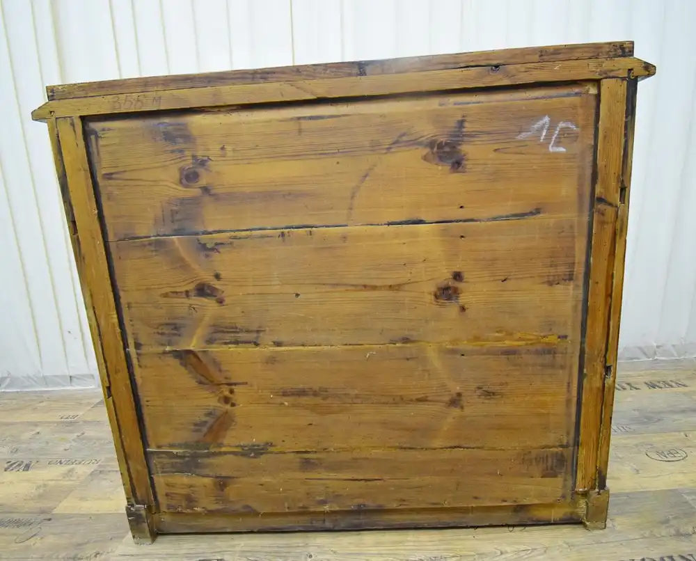 Kommode Biedermeier um 1850 Mahagoni Schellack  6