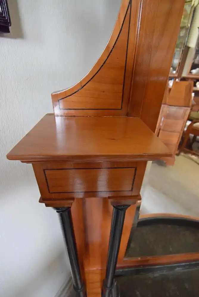 Standspiegel Art Deco um 1920 Nussbaum  2