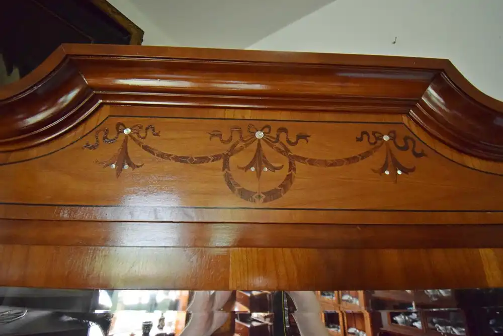 Standspiegel Art Deco um 1920 Nussbaum  4